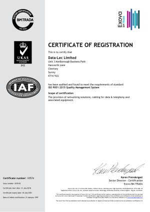 BM Trada Certificate